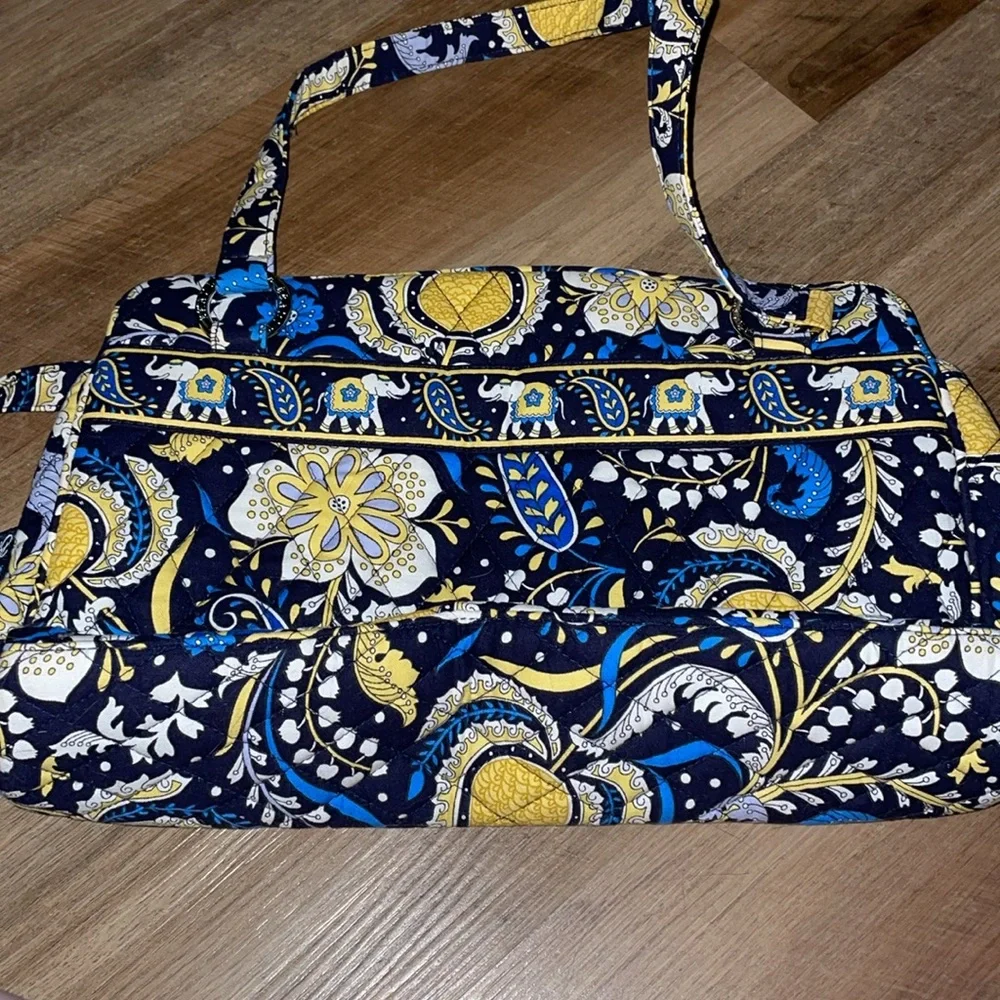 Vera Bradley Ellie Whitney Elephant Shoulder Bag 💙💛 - Picture 9 of 13